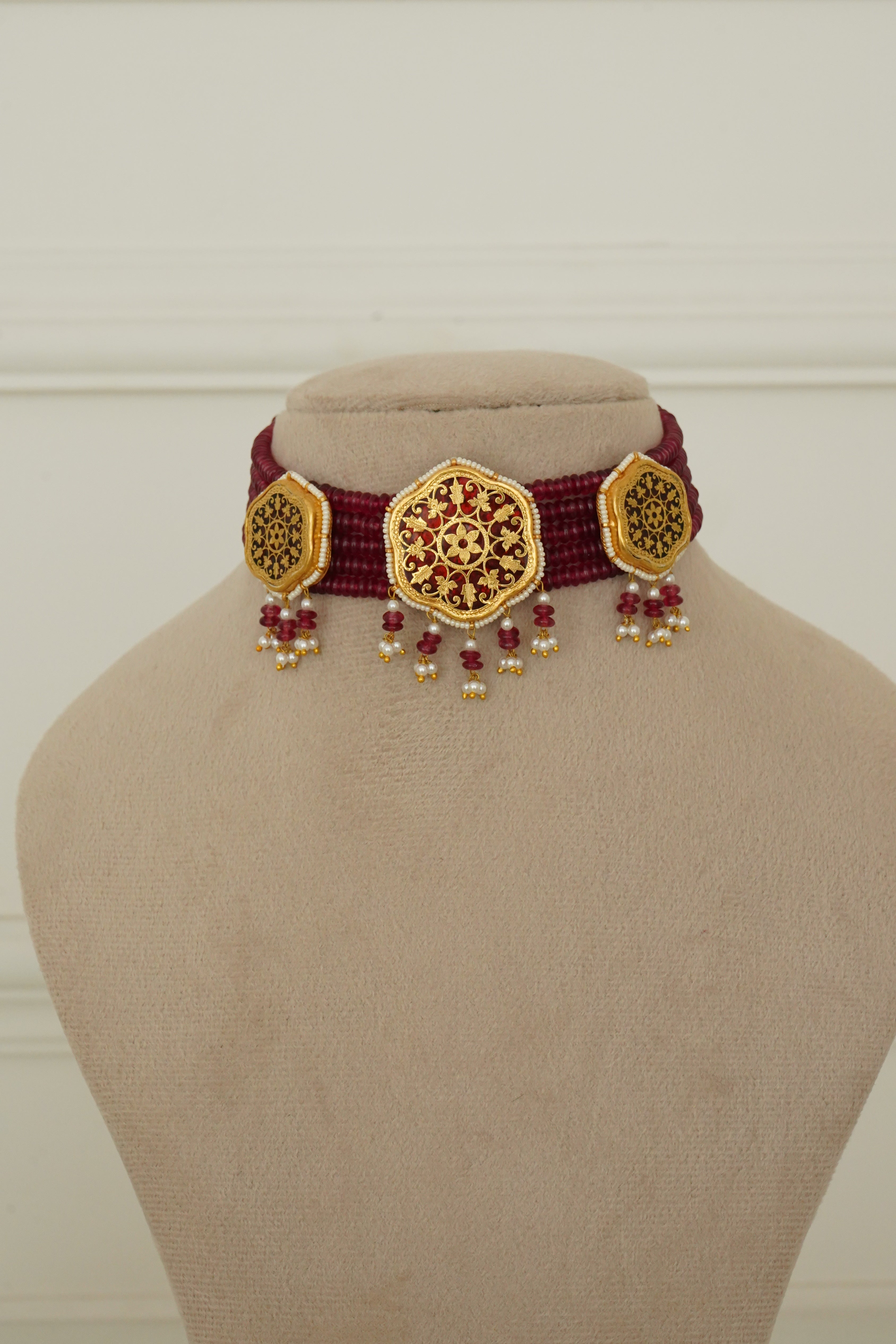 10 Paise Thewa Choker